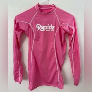 Rapids Water Park Pink Rash long-sleeved t-shirt, Pink, Size S